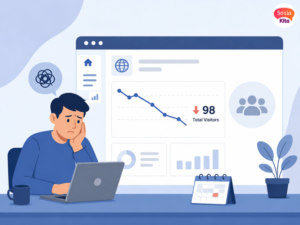 penyebab faktor website bisnis sepi pengunjung